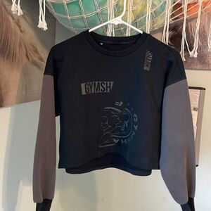 GYMSHARK sports crop crewneck